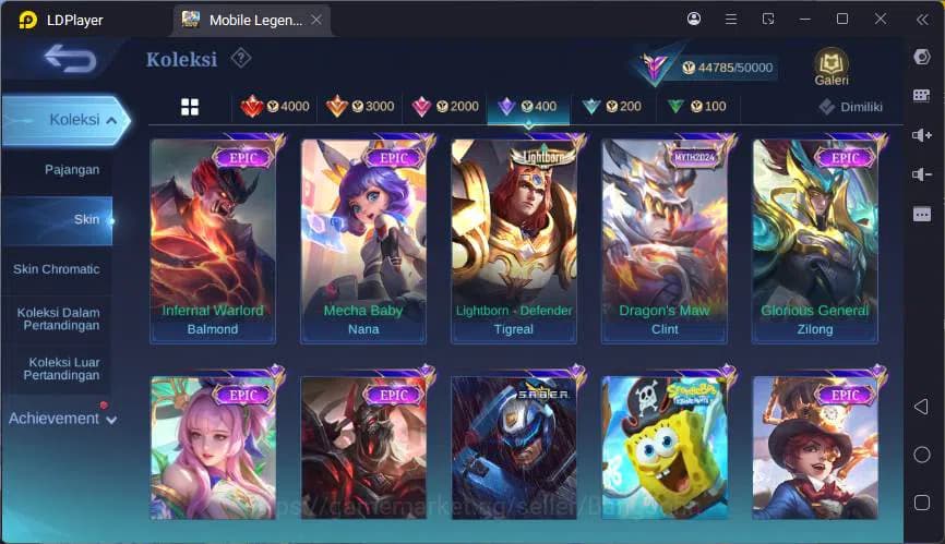 Mobile Legends: Bang Bang Accounts GLOBAL|Hero 132|Skin 206|Kof Karina,CC Natalia,LIg image 19