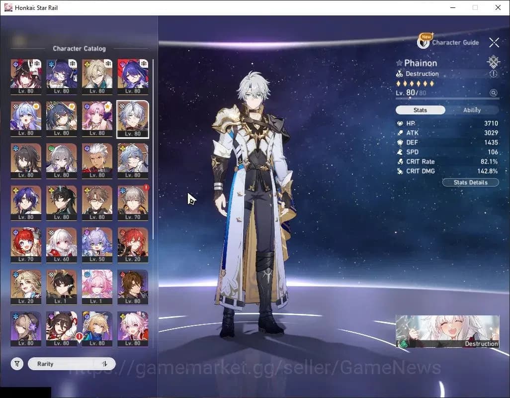 Honkai Star Rail Accounts America|TL 70|15 Limited|[Acheron,Aventurine,Arche image 6