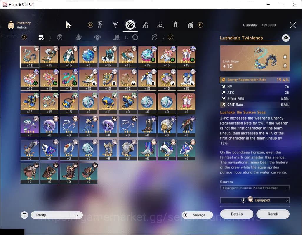 Honkai Star Rail Accounts Asia|TL 43|2,6k SJ+13 Special Pass|5 Limited|Silve image 6