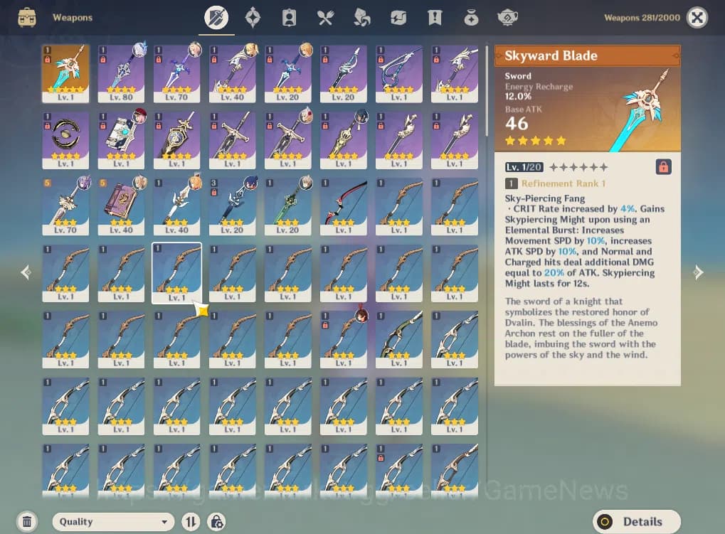 Genshin Impact Accounts ASIA|AR 47|2 Limited+1(*5WEP)|Skirk,Escoffier,Keqi image 11