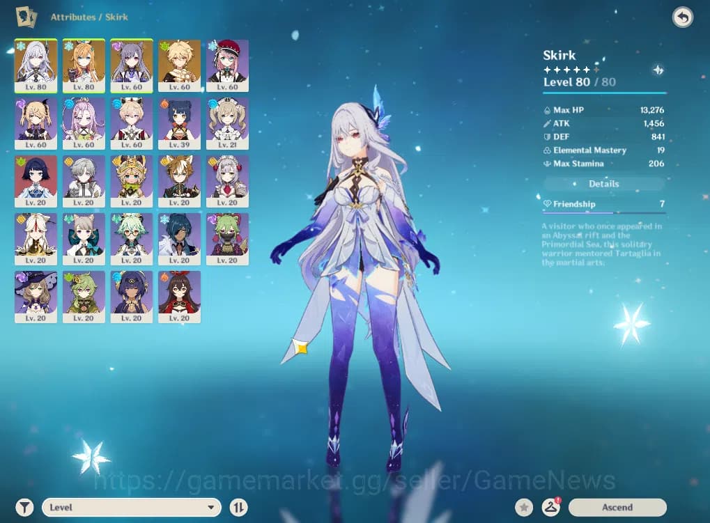Genshin Impact Accounts ASIA|AR 47|2 Limited+1(*5WEP)|Skirk,Escoffier,Keqi image 13