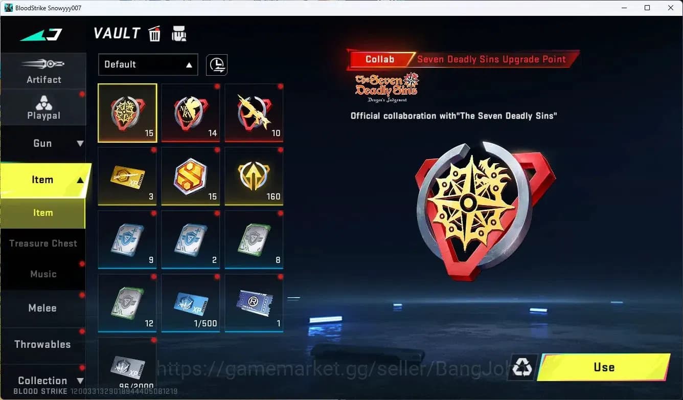 Blood Strike Accounts ASIA |COLLAB=GALIL,KAR98K,MCX,M700,AK47,ULTRA=GLOC image 16