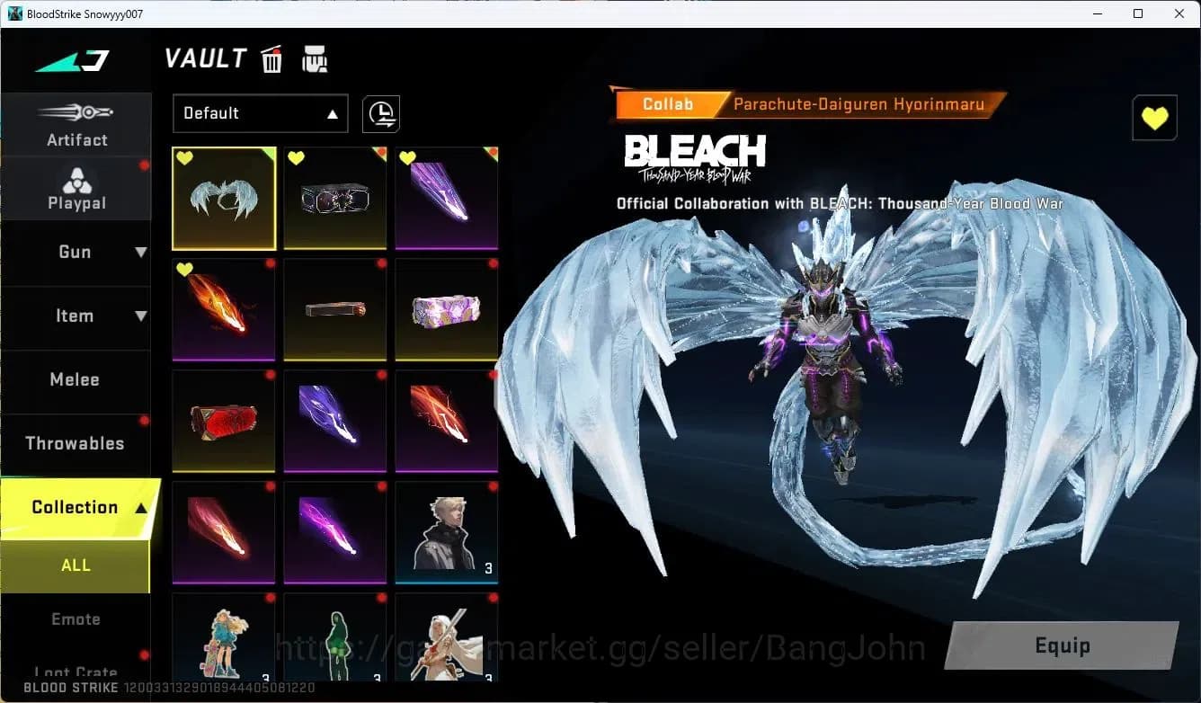 Blood Strike Accounts ASIA |COLLAB=GALIL,KAR98K,MCX,M700,AK47,ULTRA=GLOC image 18