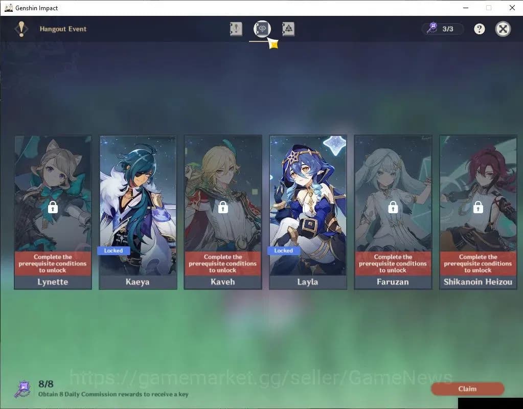 Genshin Impact Accounts ASIA|AR 57|10 Limited+6(*5Weapon)|HuTao+Sign,Zibai image 14