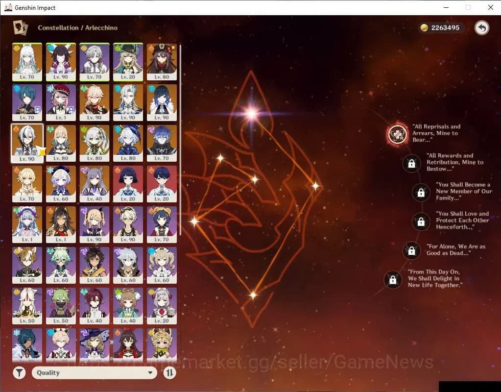 Genshin Impact Accounts ASIA|AR 57|10 Limited+6(*5Weapon)|HuTao+Sign,Zibai image 4