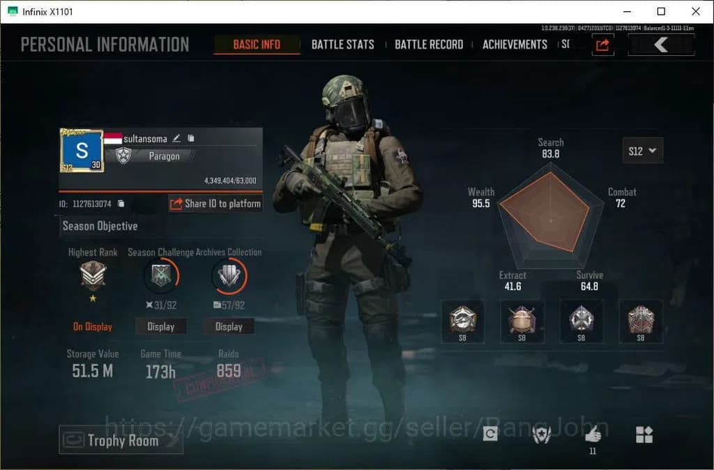 Arena Breakout Accounts MOBILE Lvl 30 |SV 51,5 M |CV 40,3 M|MORE SKIN|MORE image 1