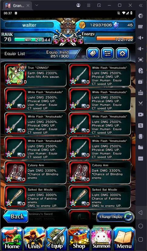 Grand Summoners Accounts Global |Ascend 10| Inumata, Paladin Roy, Sizu, Is image 4