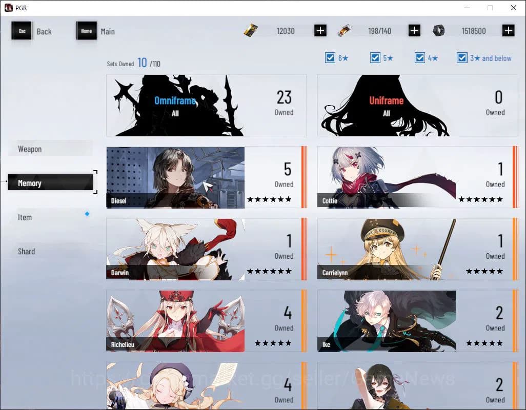 Punishing: Gray Raven Accounts NA | Lv 41 | Ready Gacha | 12K BC+2,6K YC+7,6K Blu image 4