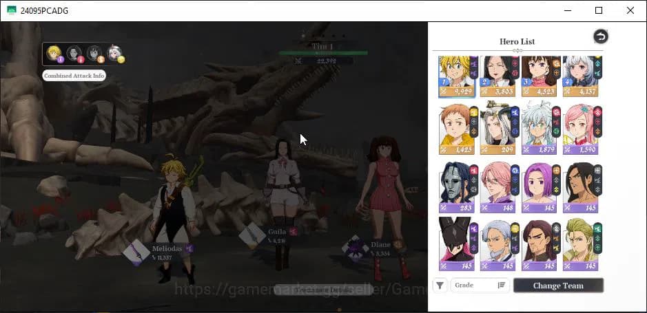 The Seven Deadly Sins: Origin Accounts SEA|Lv40|6 SSR|MeliodasP4,GuilaP2,DianeP2,MannieP1 image 1