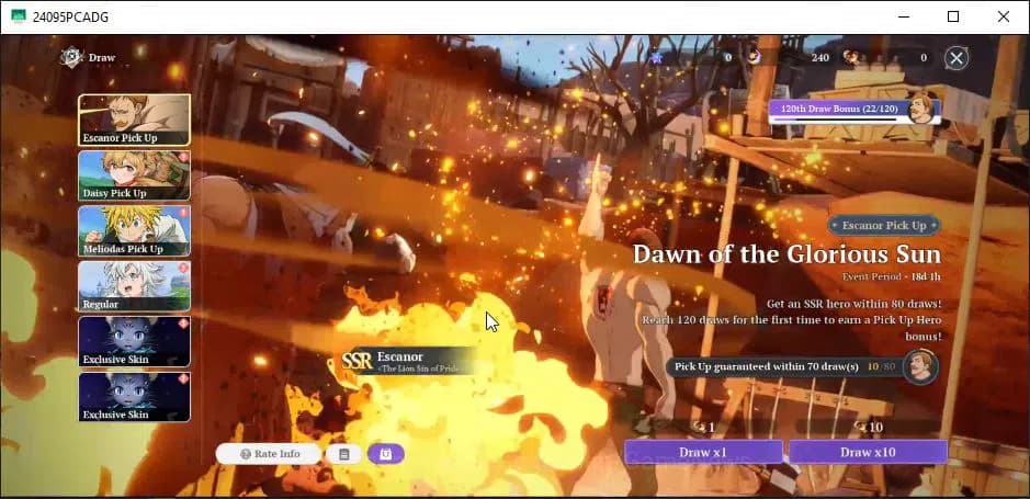 The Seven Deadly Sins: Origin Accounts SEA|Lv40|6 SSR|MeliodasP4,GuilaP2,DianeP2,MannieP1 image 10