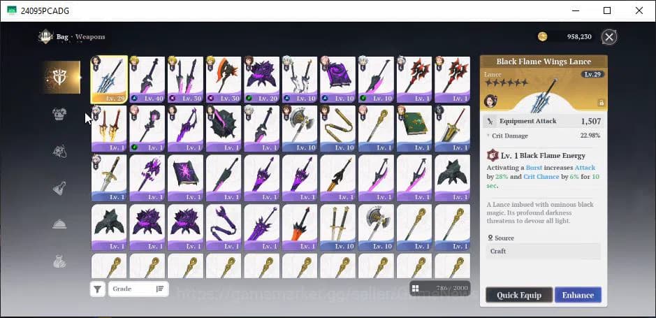 The Seven Deadly Sins: Origin Accounts SEA|Lv40|6 SSR|MeliodasP4,GuilaP2,DianeP2,MannieP1 image 13