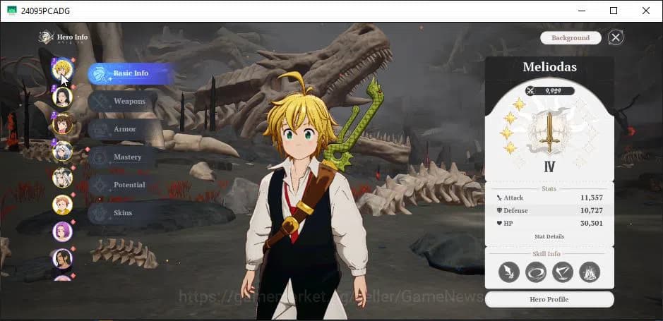 The Seven Deadly Sins: Origin Accounts SEA|Lv40|6 SSR|MeliodasP4,GuilaP2,DianeP2,MannieP1 image 2