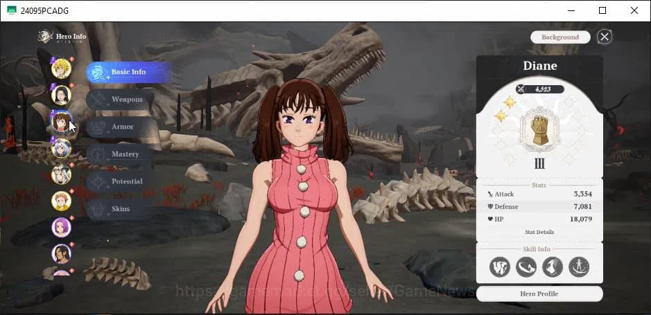 The Seven Deadly Sins: Origin Accounts SEA|Lv40|6 SSR|MeliodasP4,GuilaP2,DianeP2,MannieP1 image 4