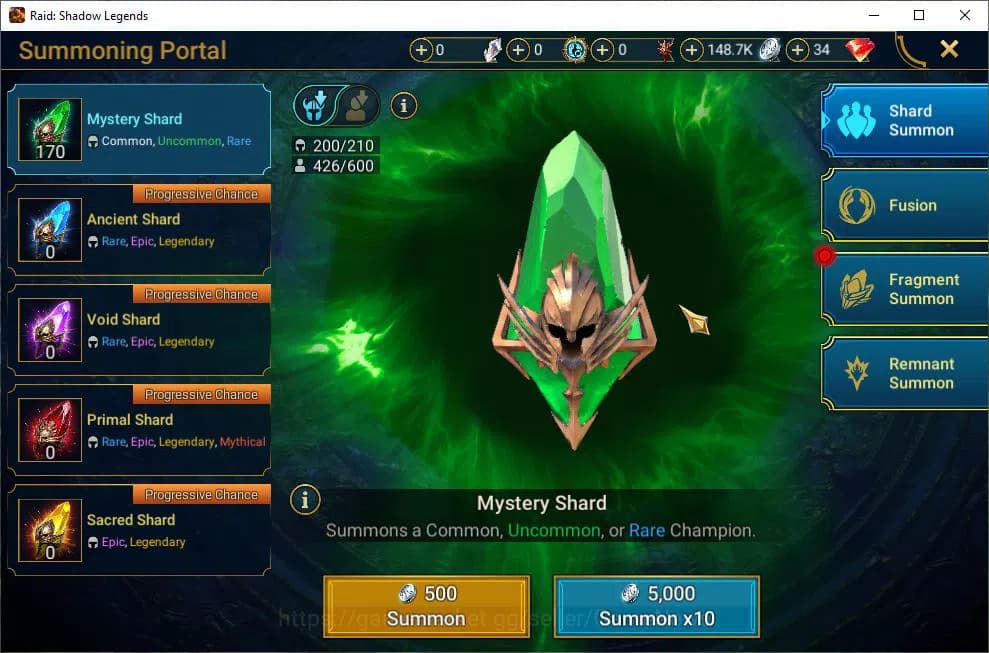 Raid: Shadow Legends Accounts Lv43 1,2M Power|1 Mythic(Galathir)|23 Legend(Ninja image 13