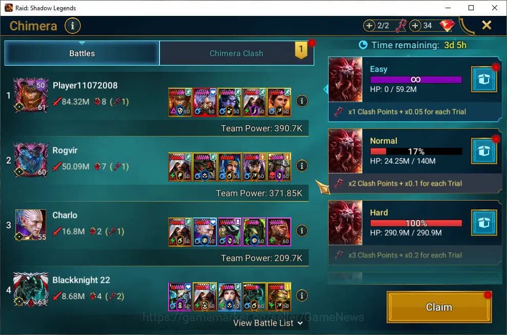 Raid: Shadow Legends Accounts Lv43 1,2M Power|1 Mythic(Galathir)|23 Legend(Ninja image 2