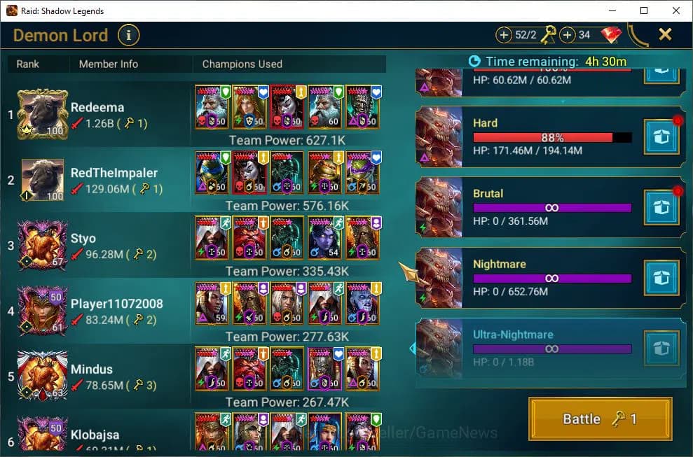 Raid: Shadow Legends Accounts Lv43 1,2M Power|1 Mythic(Galathir)|23 Legend(Ninja image 3