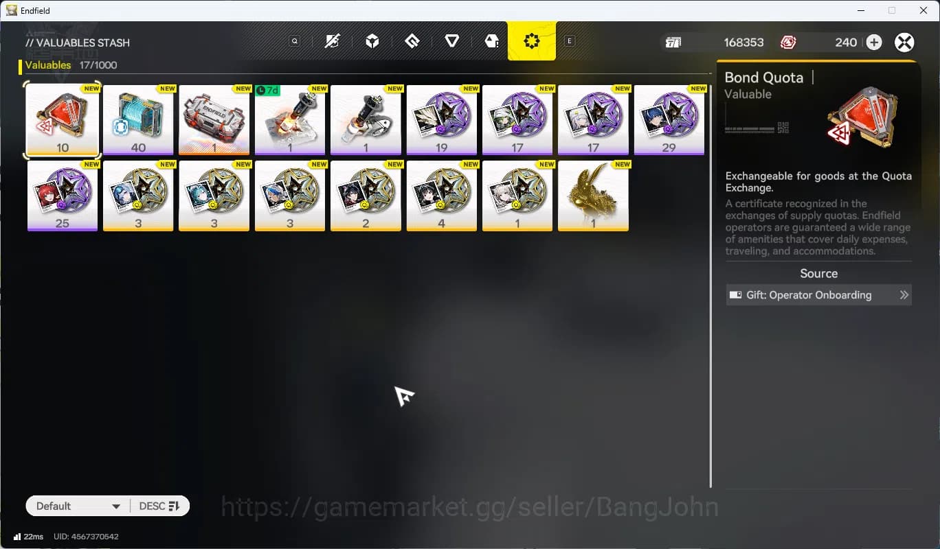 Arknights: Endfield Accounts ASIA | LVL 15 | Day 2 Sign-in 6-Star Laevatain | image 4