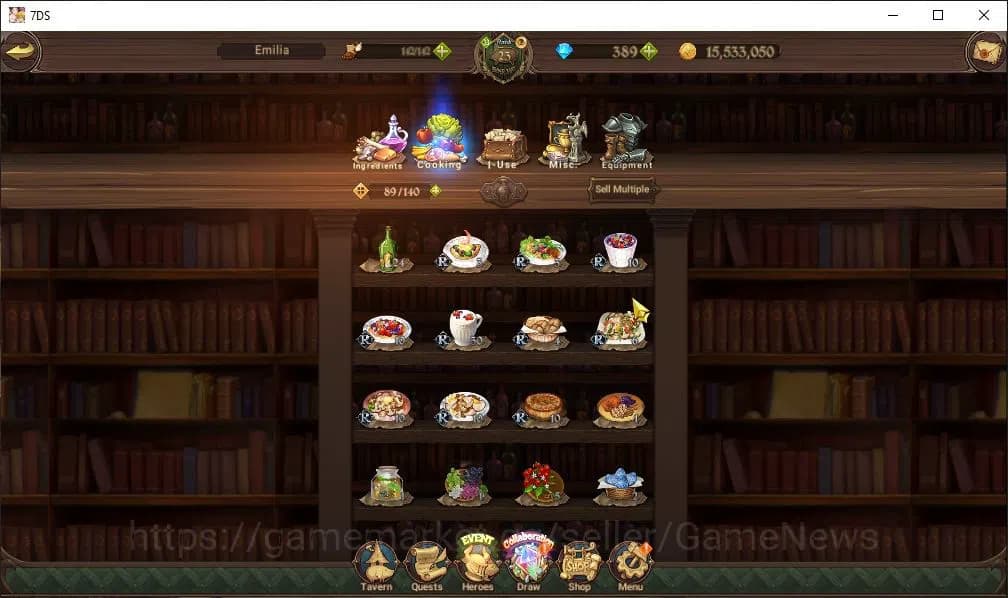 The Seven Deadly Sins: Grand Cross Accounts Global|750K CC| 389 Dm |1 LR+1 UR+Collab Re Zero|H image 12