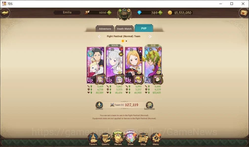 The Seven Deadly Sins: Grand Cross Accounts Global|750K CC| 389 Dm |1 LR+1 UR+Collab Re Zero|H image 7