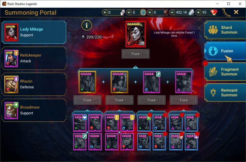 Raid: Shadow Legends Accounts Lv42 1,2M Power|1 Mythic(Siegfrund)|22 Legend(Ninj image 12