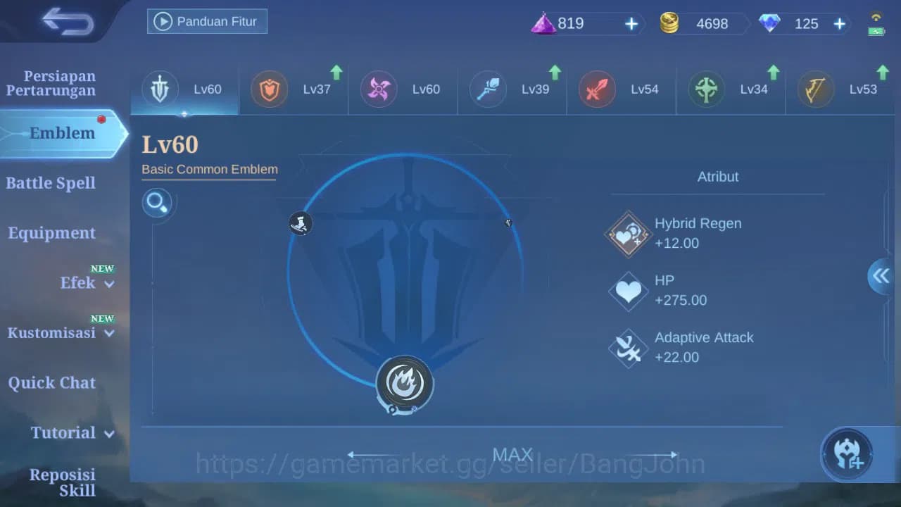 Mobile Legends: Bang Bang Accounts GLOBAL Hero 68 Skin 183 Kakashi|Aspirant Guin Chan image 7