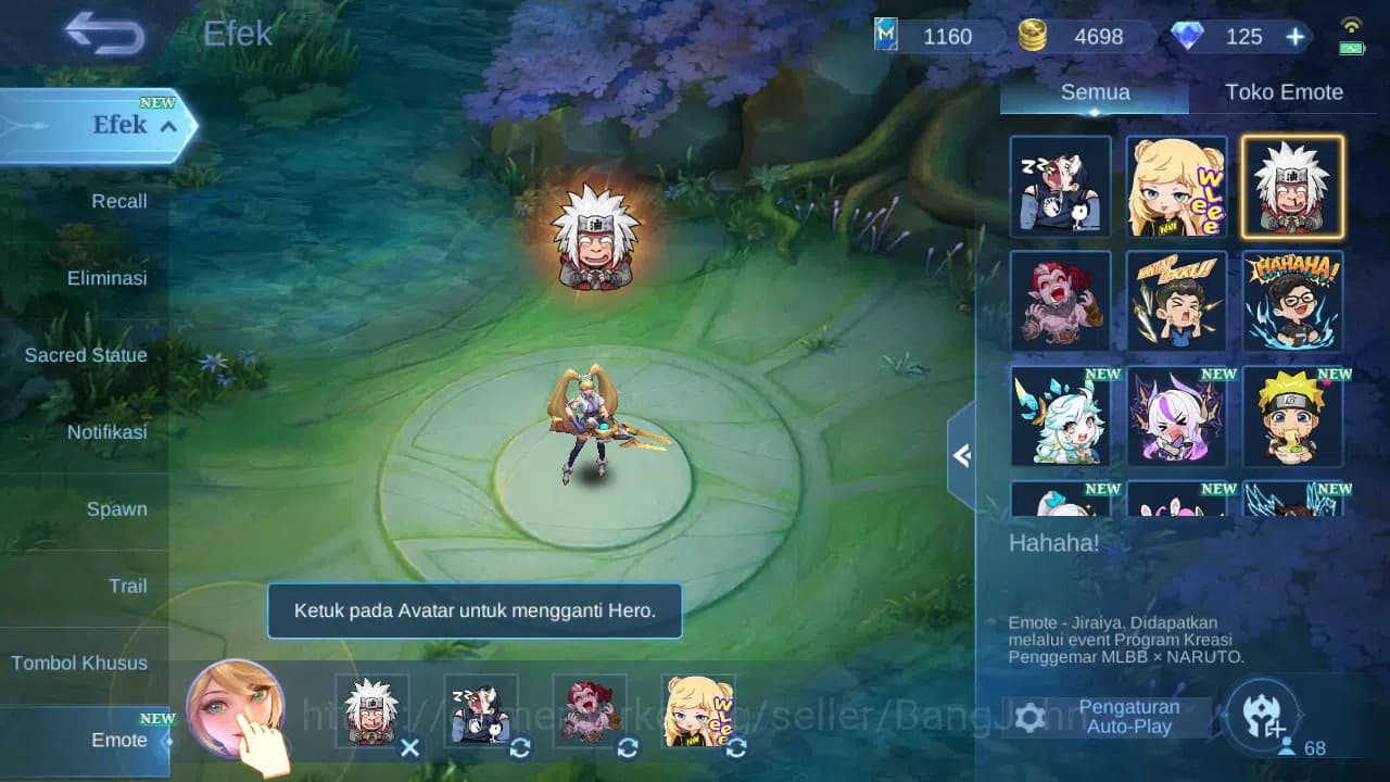 Mobile Legends: Bang Bang Accounts GLOBAL Hero 68 Skin 183 Kakashi|Aspirant Guin Chan image 9