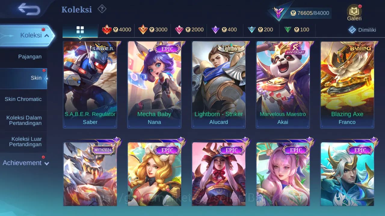 Mobile Legends: Bang Bang Accounts GLOBAL Hero 132 Skin 280 | Prime Claude Beatrix | image 3