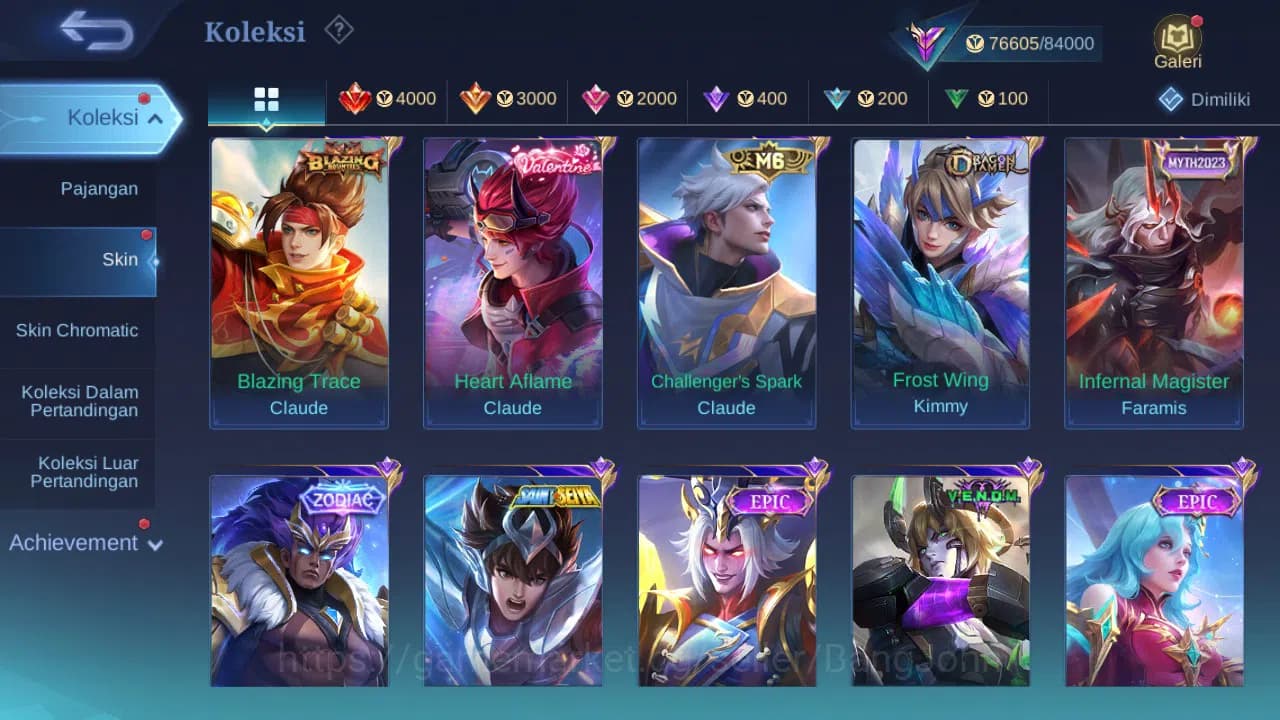 Mobile Legends: Bang Bang Accounts GLOBAL Hero 132 Skin 280 | Prime Claude Beatrix | image 8