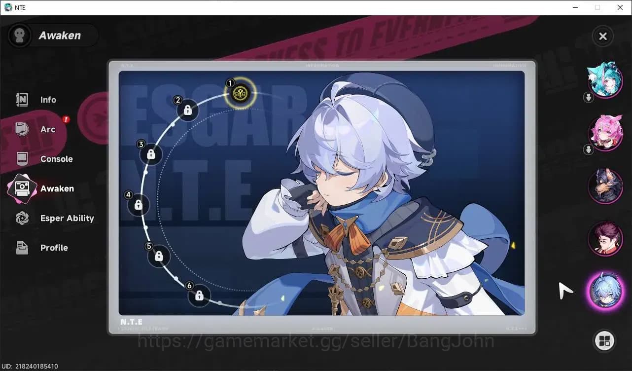 Neverness to Everness Accounts SEA | Starter Lv 3 | 1 SSR (Nanally)+ 5 SR + Glide image 4