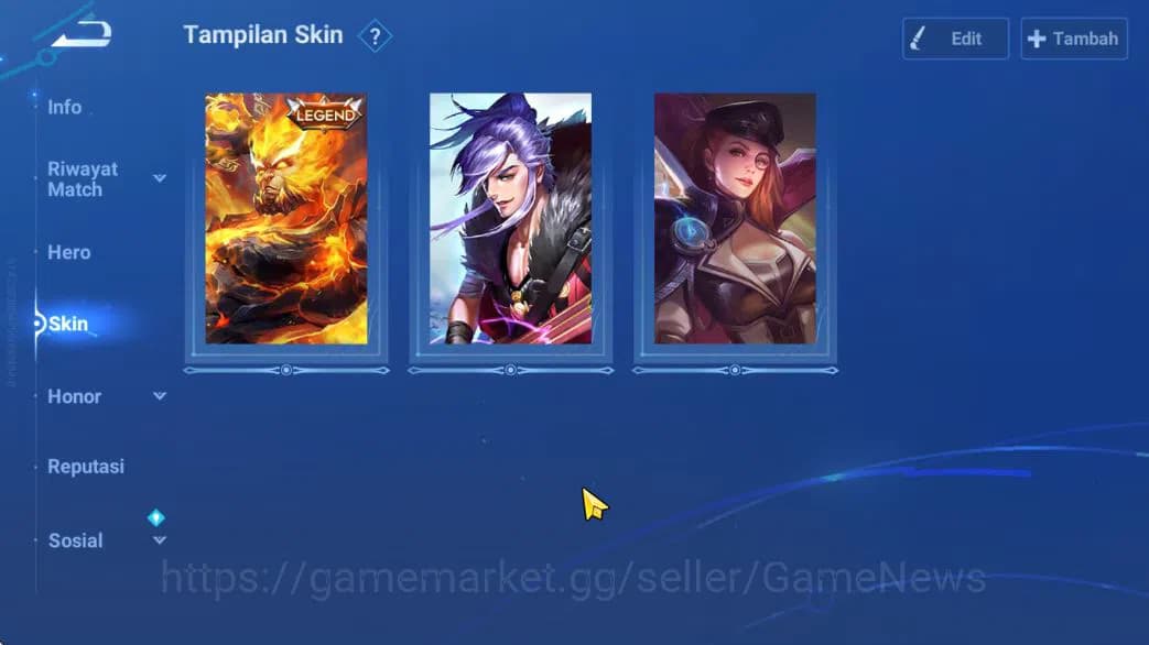 Honor of Kings Accounts Hero 13 Skin 3|Fresh Starter| (Wukong Legend) Gao image 1