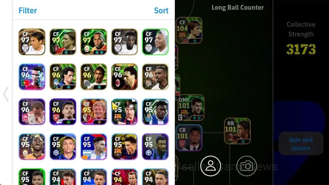 eFootball Accounts Android|2 Big Time(Raul,Roberto Carlos),Lionel Mes image 2