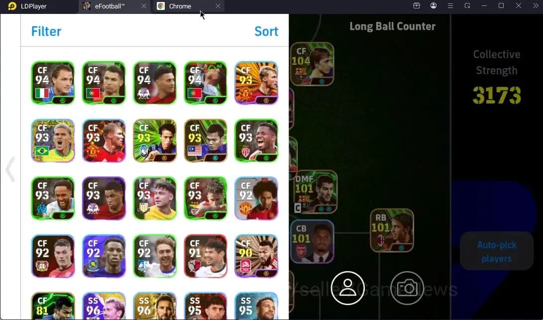 eFootball Accounts Android|2 Big Time(Raul,Roberto Carlos),Lionel Mes image 3