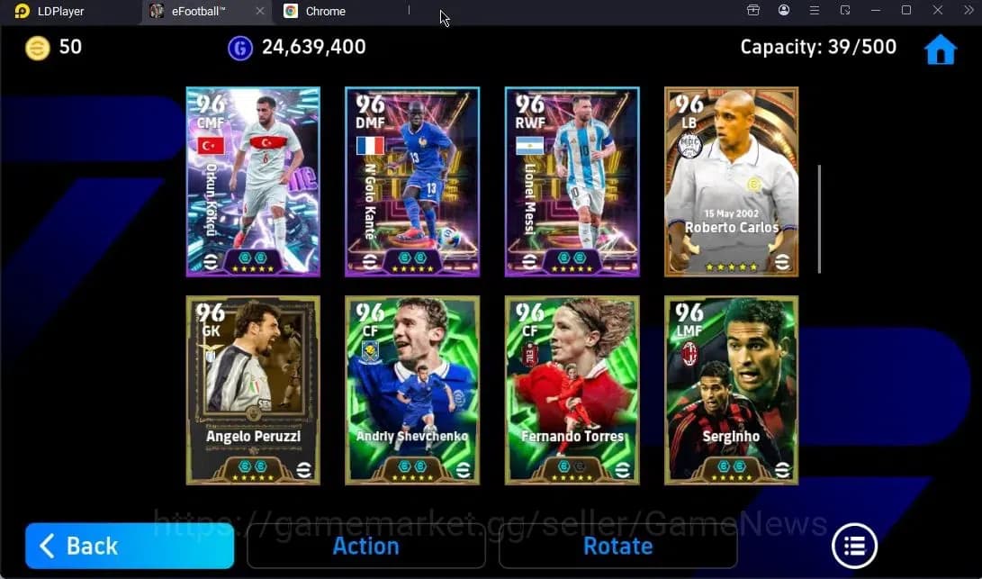 eFootball Accounts Android|2 Big Time(Raul,Roberto Carlos),Lionel Mes image 7