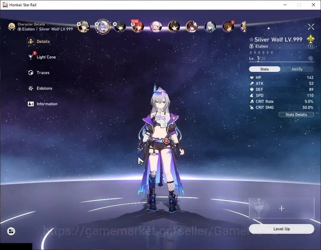 Honkai Star Rail Accounts Asia|TL 3|2 Golden Companion|3 limited|Silver Wolf image 4