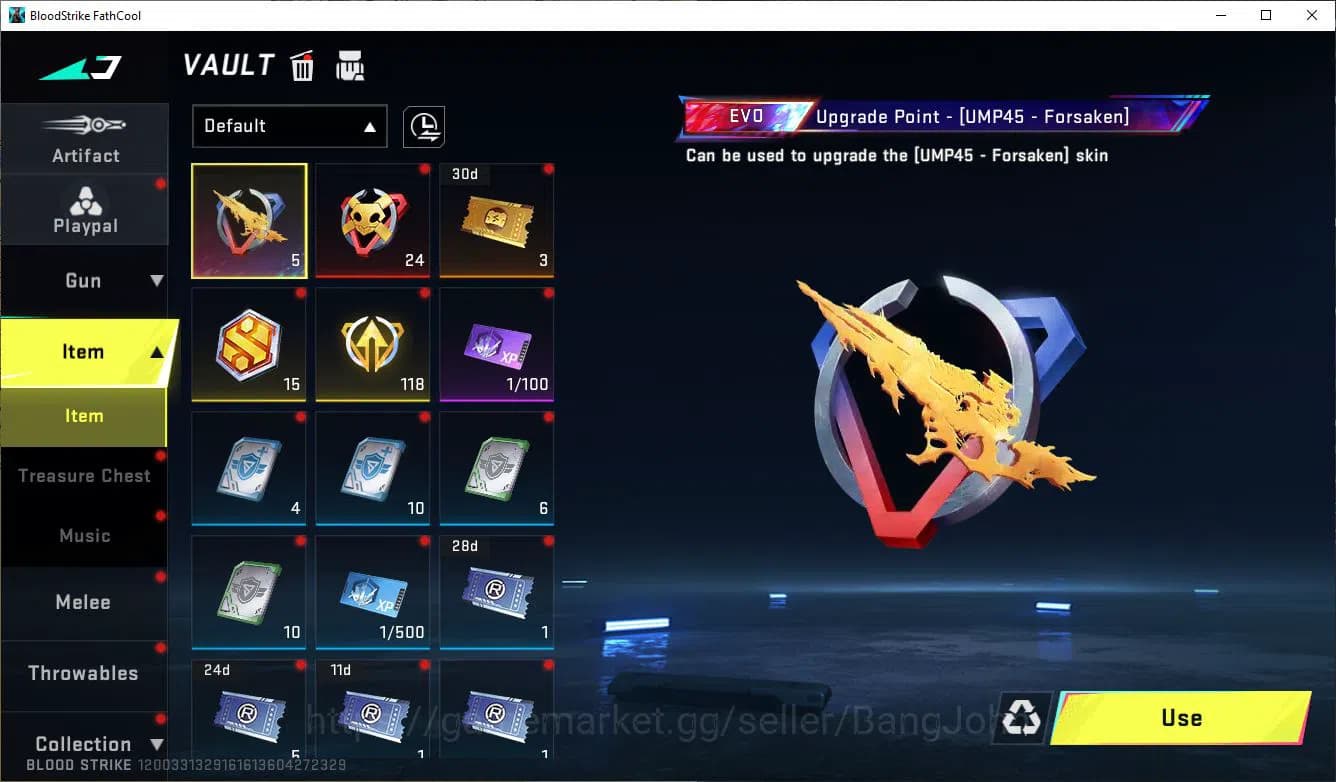 Blood Strike Accounts ASIA||ULTRA=M4A1,FAL|COLLAB=QBZ95|MORE DETAIL CEK image 4