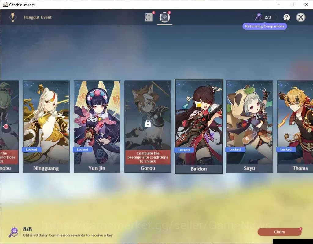 Genshin Impact Accounts ASIA|AR53|4Limited+1(*5Weapon)|Eula,Kazuha,Mualani image 11
