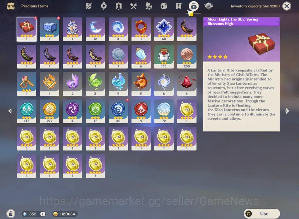 Genshin Impact Accounts ASIA|AR55|PreamTeam Flins|4Limited+34(*4Character) image 13