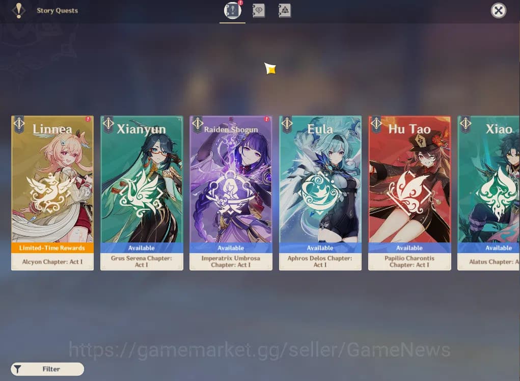 Genshin Impact Accounts ASIA|AR55|PreamTeam Flins|4Limited+34(*4Character) image 15