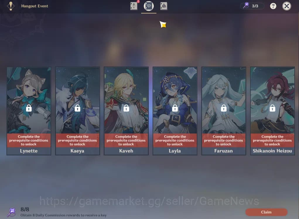 Genshin Impact Accounts ASIA|AR55|PreamTeam Flins|4Limited+34(*4Character) image 16