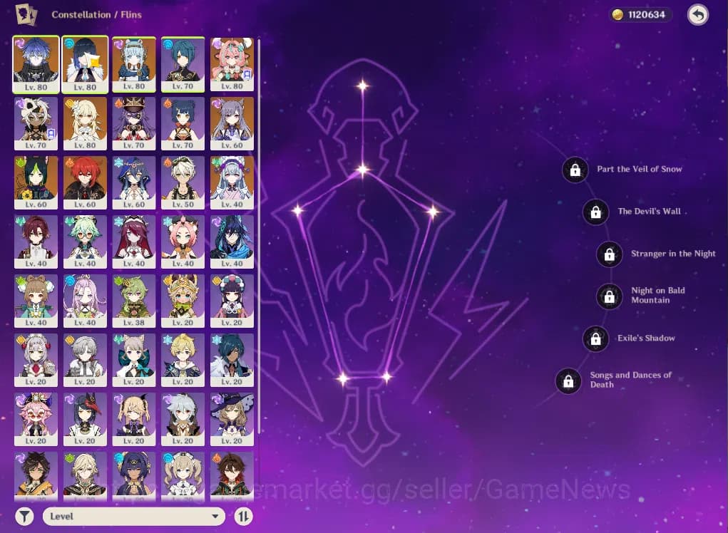 Genshin Impact Accounts ASIA|AR55|PreamTeam Flins|4Limited+34(*4Character) image 3