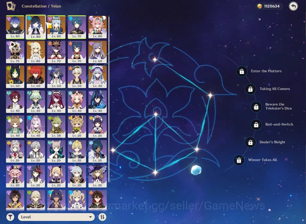 Genshin Impact Accounts ASIA|AR55|PreamTeam Flins|4Limited+34(*4Character) image 4