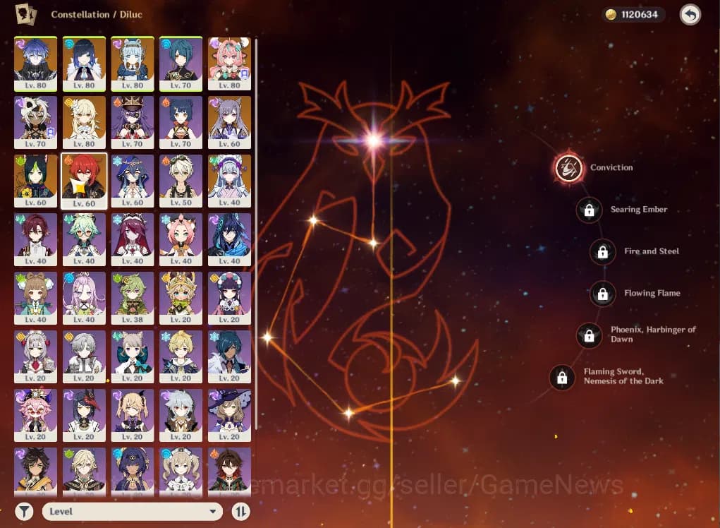 Genshin Impact Accounts ASIA|AR55|PreamTeam Flins|4Limited+34(*4Character) image 7