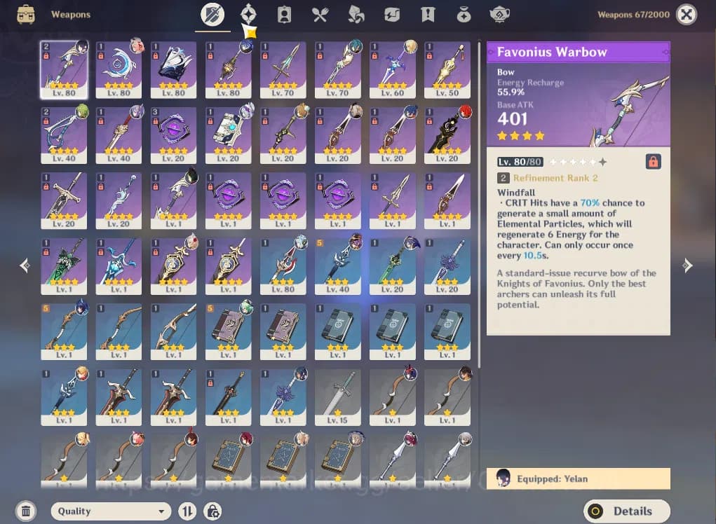 Genshin Impact Accounts ASIA|AR55|PreamTeam Flins|4Limited+34(*4Character) image 8