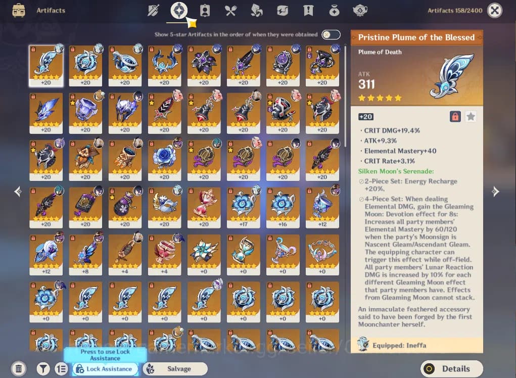 Genshin Impact Accounts ASIA|AR55|PreamTeam Flins|4Limited+34(*4Character) image 9