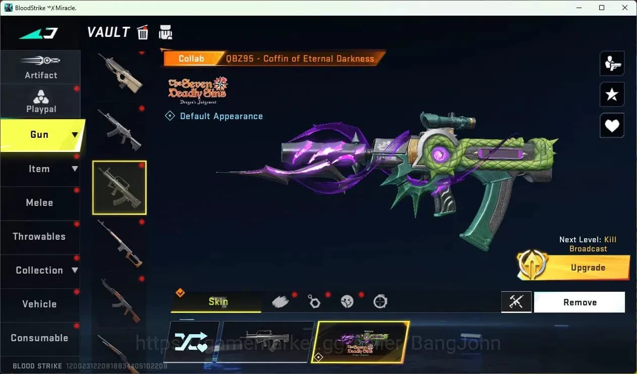 Blood Strike Accounts ASIA | Collab QBZ95-Coffin Of Eternal | Limited MP image 20