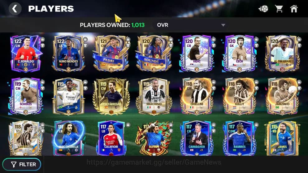 EA SPORTS FC Mobile Accounts OVR 120/86B Value|Starting11|14 Full EVO (C Ronald image 1