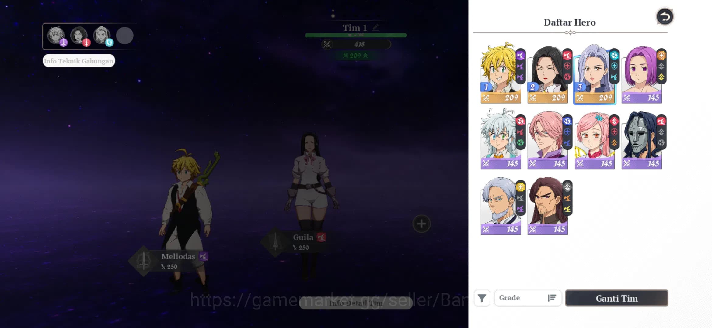 The Seven Deadly Sins: Origin Accounts EUROPE | Fresh Starter Lvl 2 |3 SSR|,Meliodas ,Jer image 4