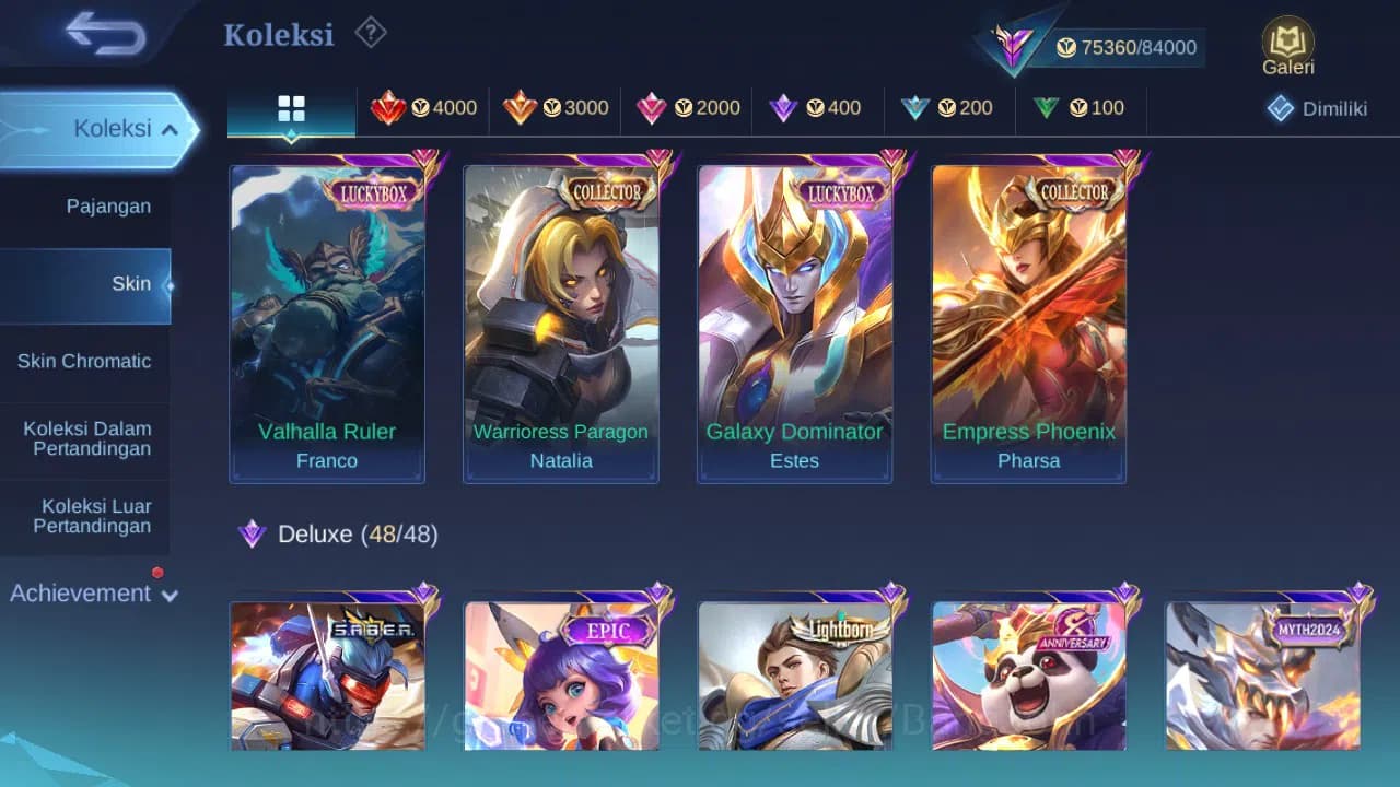 Mobile Legends: Bang Bang Accounts GLOBAL Hero 123 Skin 302 | JJK Yin | Aspir Vexana image 2