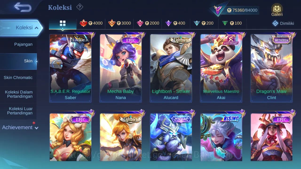 Mobile Legends: Bang Bang Accounts GLOBAL Hero 123 Skin 302 | JJK Yin | Aspir Vexana image 3