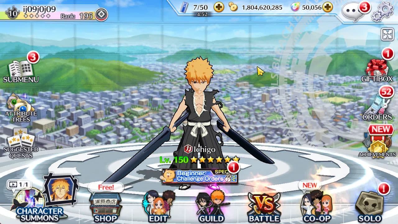 Bleach: Brave Souls Accounts GLOBAL|50K Orb|SoulRaper(Shunsui,Jushiro),TYBW25 J image 4